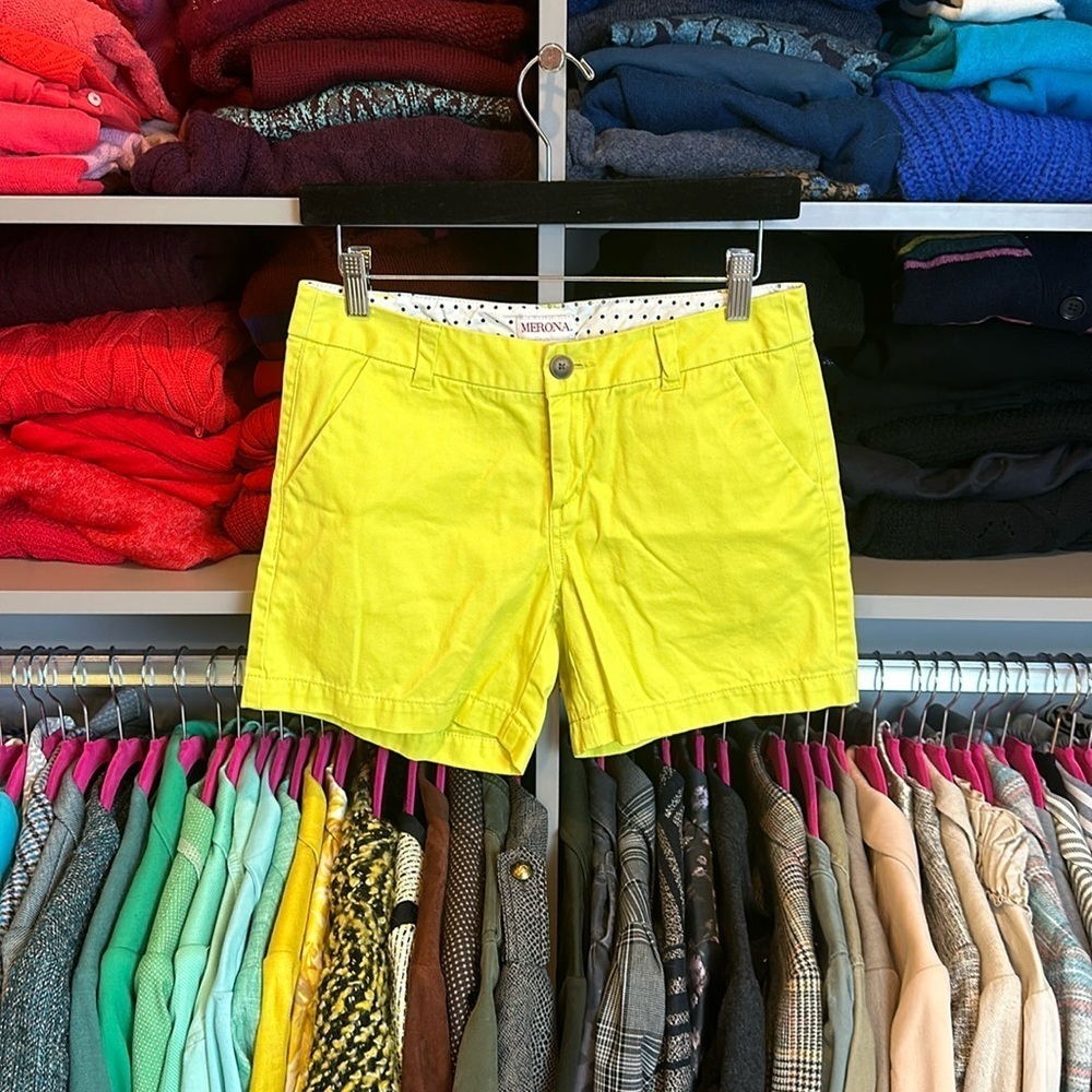 Merona yellow shorts size 2